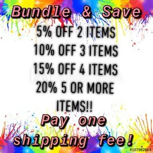Save on Bundles of items from my “Closet”